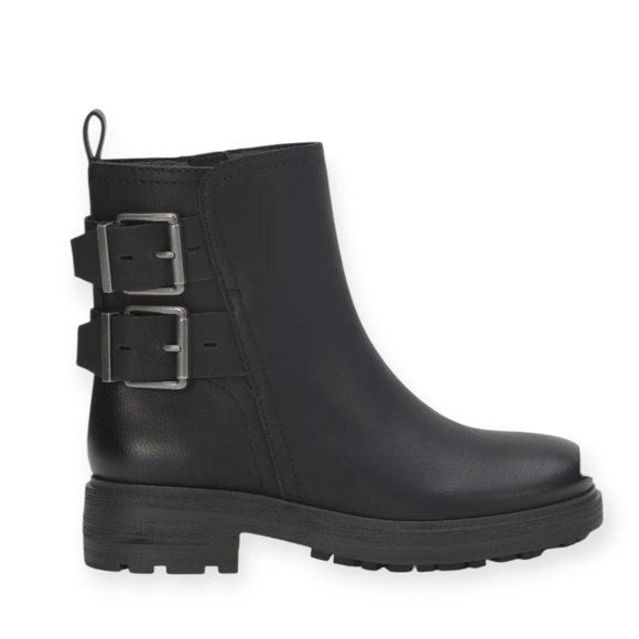 Lucky Brand Shoes - Lucky Brand Women's Candre Double Buckle Moto Lug Sole Booties